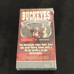 OHIO STATE BUCKEYES GREAT GAMES COLLECTION-VHS VOLUME 1 VS NOTRE DAME. NEW.